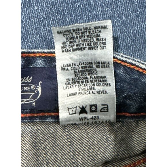 NEW Levis Strauss Signature Girls Rhinestone Jeans Size 6X Frayed Hem Denim - Picture 7 of 9